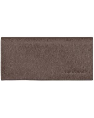 Longchamp Le Foulonné Long Continental Wallet - Brown