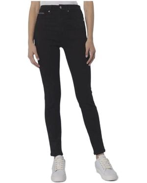 Calvin Klein High-Waisted Skinny Jeans - Black