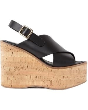 Paloma Barceló Paloma Barceló Begonia Wedge Sandals - Metallic