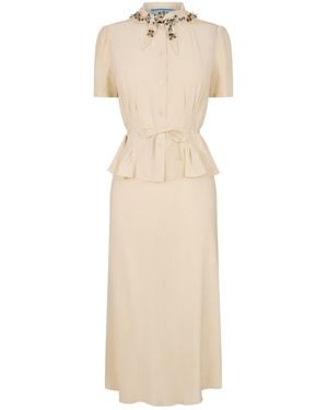 Prada Midi Dress - Natural