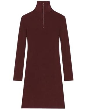 Courreges Zipper-Front Dress - Red