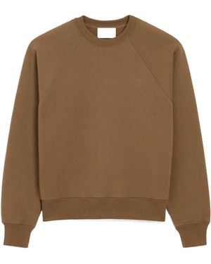 Ami Paris Ami De Coeur Crewneck Sweatshirt - Brown