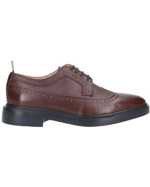 Thom Browne Scarpe Lace-Up Derby Shoes - Brown