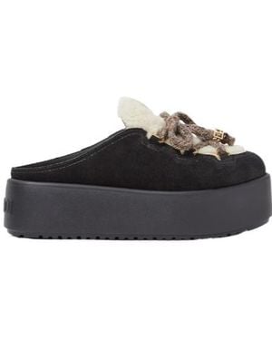 Fendi Apres Chic Lace-Up Sabots - Black