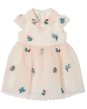Fendi Organza Baby Dress - Natural