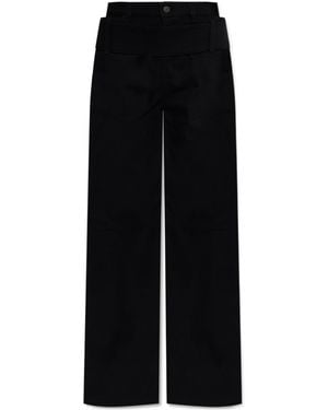 Courreges Double Belt Jeans - Black