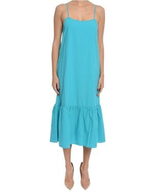 Samsøe & Samsøe Sarasa Ruffled Midi Dress - Blue