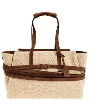 Moschino Double-Handled Handbag - Brown