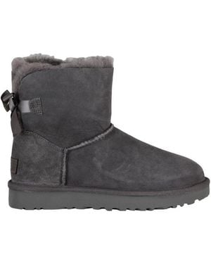 UGG Mini Bayley Bow 2 Boots - Gray