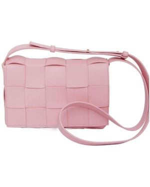 Bottega Veneta Cassette Zipped Shoulder Bag - Pink