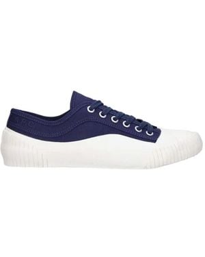 A.P.C. Iggy Canvas Lace-Up Trainers - Blue