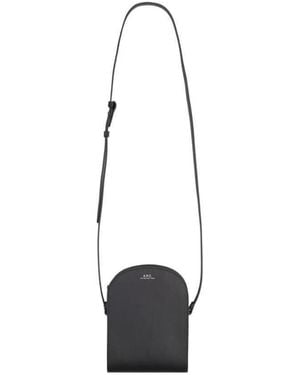 A.P.C. Demi-Lune Shoulder Bag - White