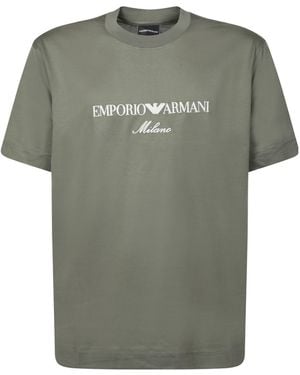 Emporio Armani Crewneck Short-Sleeved T-Shirt - Green