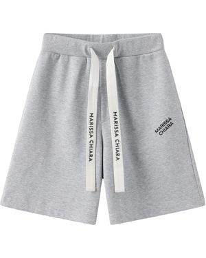 Marissa Chiara Webbing Drawstring Shorts - Grey