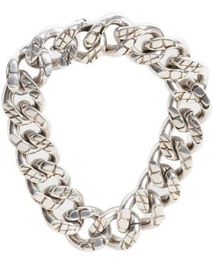 Celine Eline Animals Vintage Rhodium Plated Brass Bracelet - Metallic