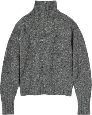 AURALEE Long-Sleeved Sweater - Gray