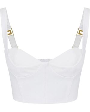 Elisabetta Franchi Technical Fabric Top - White