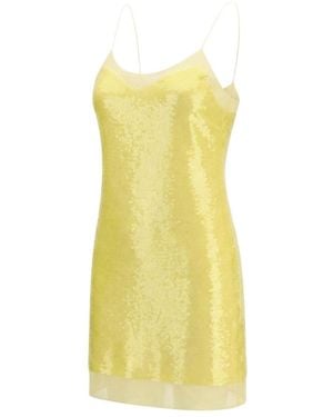 Gucci Sequined Slip Mini Dress - Yellow