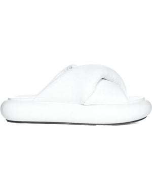 JW Anderson Logo Slippers - White
