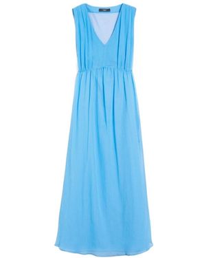 Weekend by Maxmara Sleeveless Crepe Dress - Blue