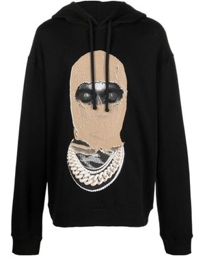 ih nom uh nit Graphic-Print Pullover Hoodie - Black