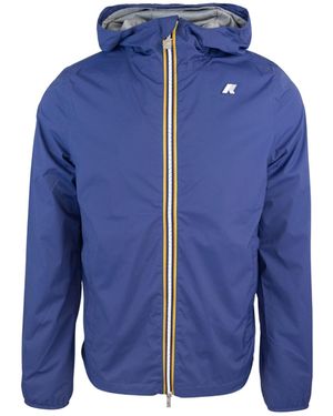 K-Way Zip-Up Hooded Jacket - Blue