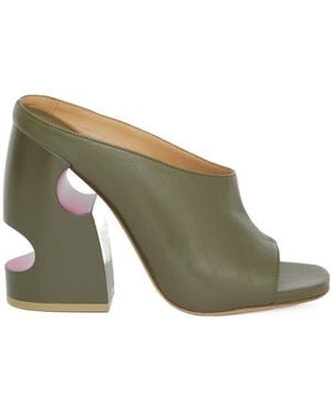 Off-White c/o Virgil Abloh Pop Meteor Open Toe Mules - Green