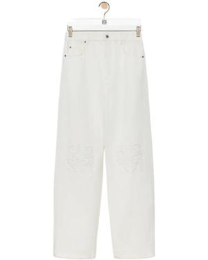 Loewe Anagram Baggy Jeans - White