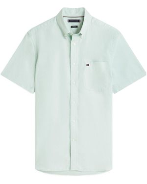 Tommy Hilfiger Buttondown Collar Shortsleeve Shirt - Blue