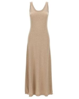 Brunello Cucinelli Sleeveless Knitted Dress - Natural
