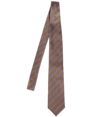 ZEGNA Striped Tie - Natural