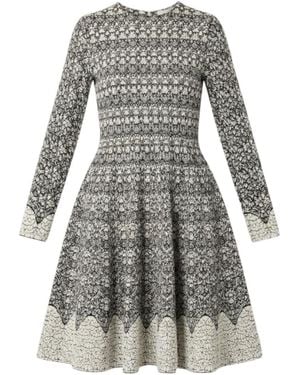 Alaïa Round Neck Dress - Grey