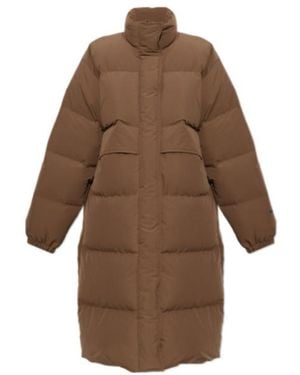 Jil Sander Long-Sleeved Padded Jacket - Brown