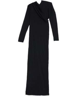 Paloma Wool Jojo Asymmetric Long Sleeved Dress - Black