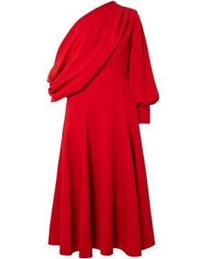 Emilia Wickstead One-Shoulder Dress - Red