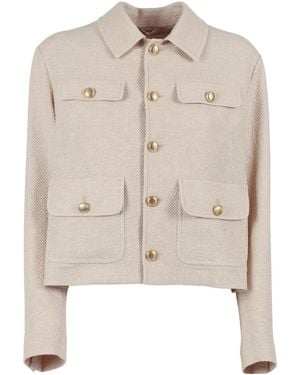 Circolo 1901 Cropped Pocket Jacket - Natural