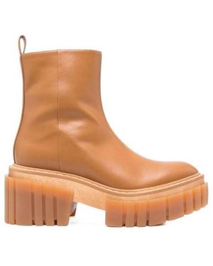 Stella McCartney Chunky Sole Ankle Boots - Brown