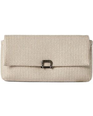 Brunello Cucinelli Sartorial Clutch Bag - Natural