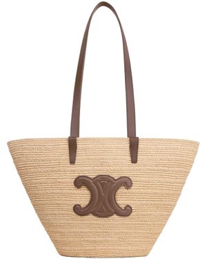 Celine Medium Supple Classic Panier - Natural