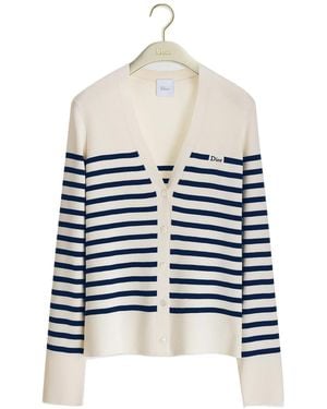 Dior Long Sleeve Cardigan - White