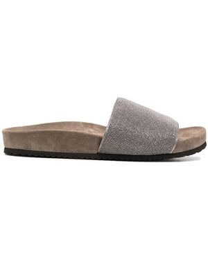 Brunello Cucinelli Precious Monili Sandals - Grey