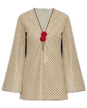 Oséree Long-Sleeved Dress - Natural