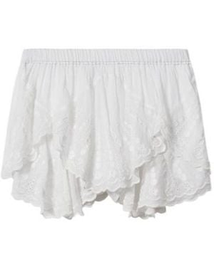 Isabel Marant Isabel Marant Étoile Layale Ruffled Shorts - White