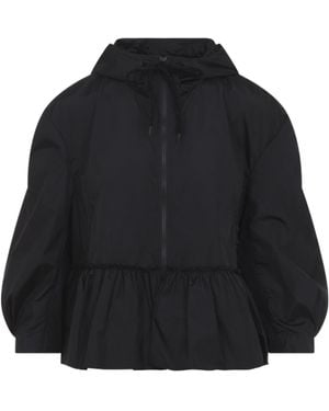 Simone Rocha Ruffle Frill Peplum Jacket - Black