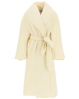 TOTEME Belt Recycled Soft Shell Fabric Down Jacket - White