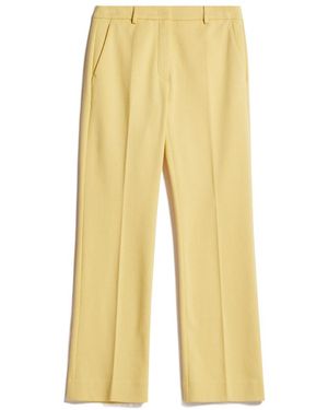 Weekend by Maxmara Plain Knitted Trousers - Yellow