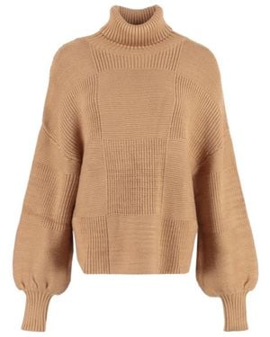 STAUD High-Necked Jumper - Natural