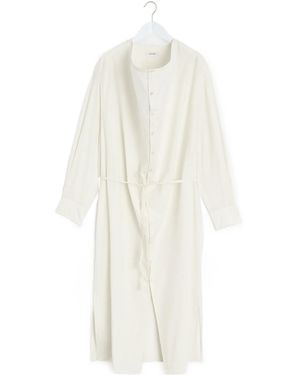 Lemaire Soft-Collar Maxi Dress - White