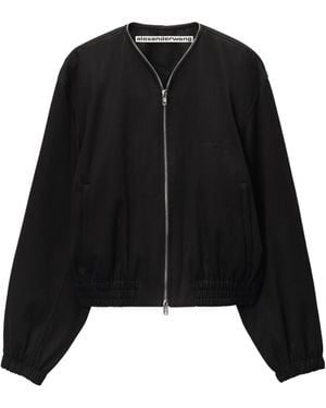Alexander Wang Zip-Up Bomber Jacket - Black
