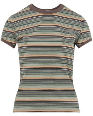 Marni Striped Fitted T-Shirt - Grey